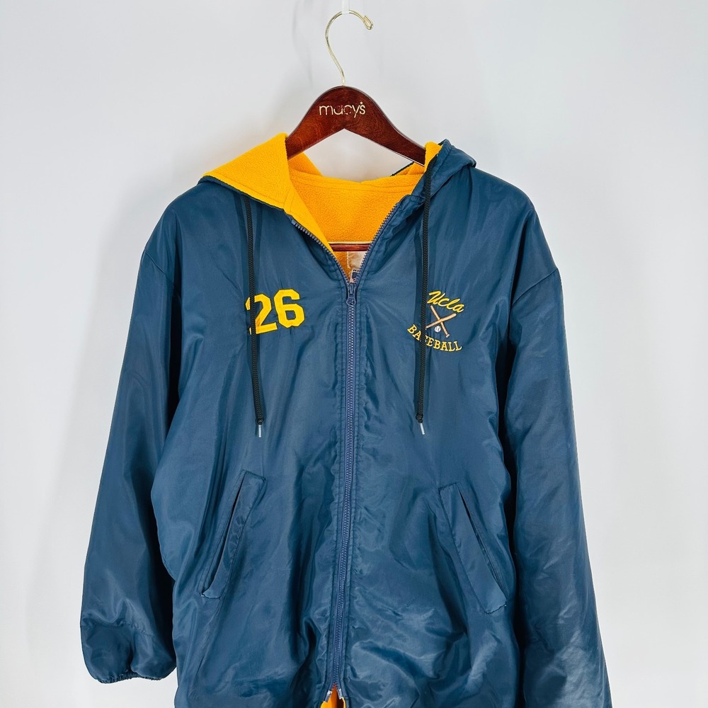 Swim Depot NCAA UCLA Bruins Baseball #26 Full‎ Zip Hooded Jacket Navy Blue